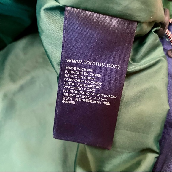 Tommy Jeans Jacket Men’s S Blue Green Yellow Color-Block 1985 Anorak Sports Coat - Picture 8 of 12